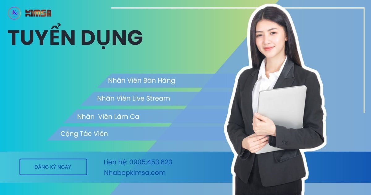 Nhân viên bán hàng tại Quy Nhơn làm việc tại Cửa Hàng Thiết Bị & Dụng Cụ Nhà Bếp KimSa